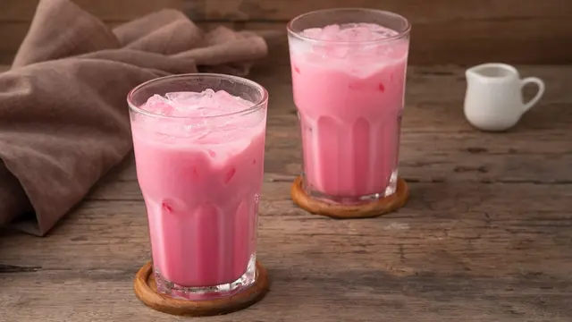 Resep Es Pink Lava ala Cafe