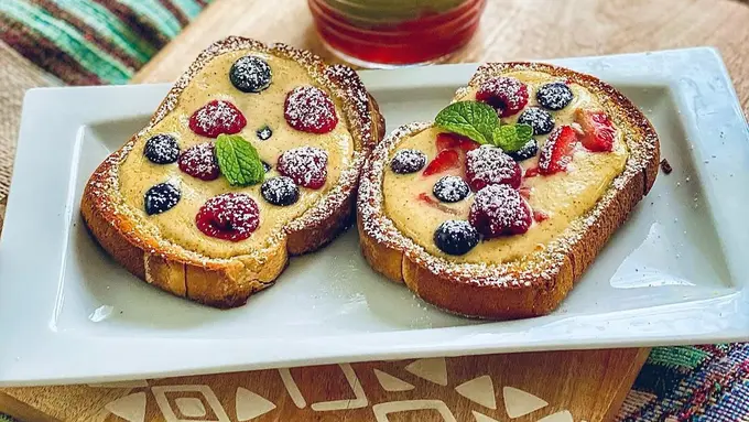 Resep Yogurt Custard Toast